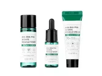 Some By Mi - AHA BHA PHA 30 Days Miracle Travel Kit - Набор косметики с кислотами AHA, BHA и PHA