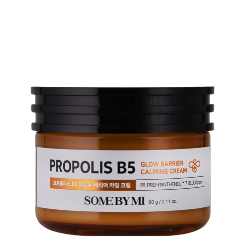 Some By Mi - Успокаивающий крем с прополисом - Propolis B5 Glow Barrier Calming Cream - 60g