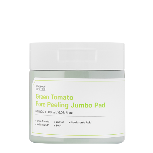 Sungboon Editor - Green Tomato Pore Peeling Jumbo Pad - Пилинг-пэды для лица - 60шт./180ml