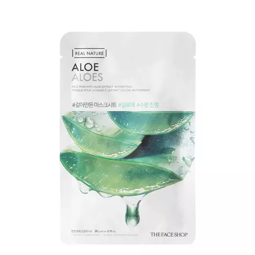 The Face Shop - Natural Mask - Aloe Vera - Тканевая маска для лица с алоэ - 20g