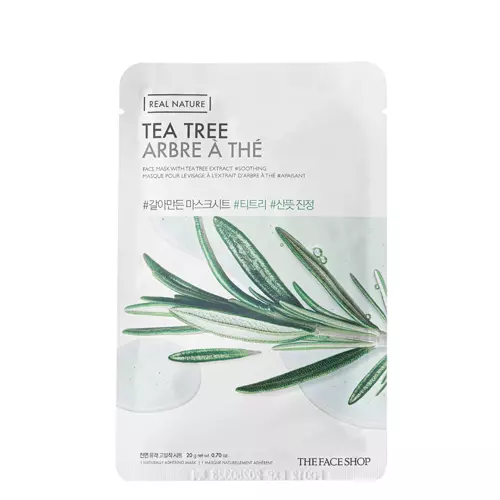 The Face Shop - Natural Mask - Tea Tree - Тканевая маска для лица с экстрактом чайного дерева - 20g