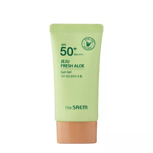 The SAEM - Солнцезащитный крем для лица с алоэ - Jeju Fresh Aloe Sun Gel - SPF50+ PA++++ - 50g