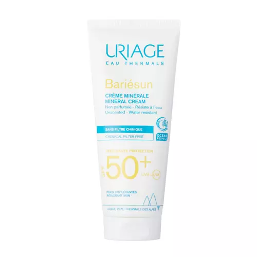 Uriage - Bariesun Mineral Cream SPF50+ - Минеральный солнцезащитный крем для лица и тела - 100ml