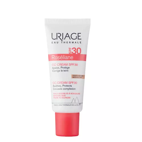 Uriage - Защитный СС крем для куперозной кожи с SPF30 - Roseliane CC Crème SPF30 - 40ml