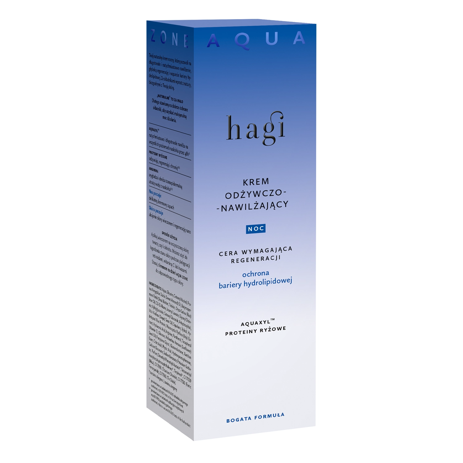  Hagi - Aqua Zone - Питательный и увлажняющий ночной крем - 50ml