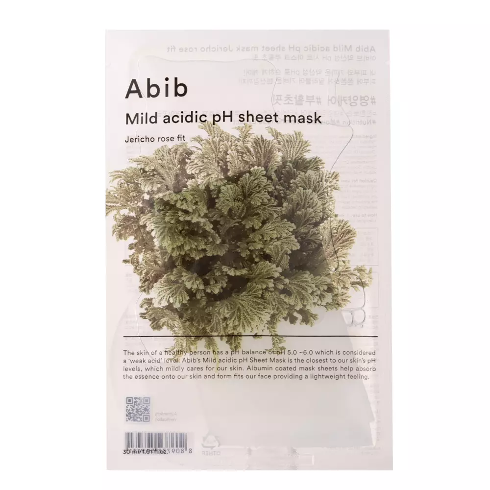 Abib - Успокаивающая тканевая маска для лица - Mild Acidic pH Sheet Mask Jericho Rose Fit - 30ml