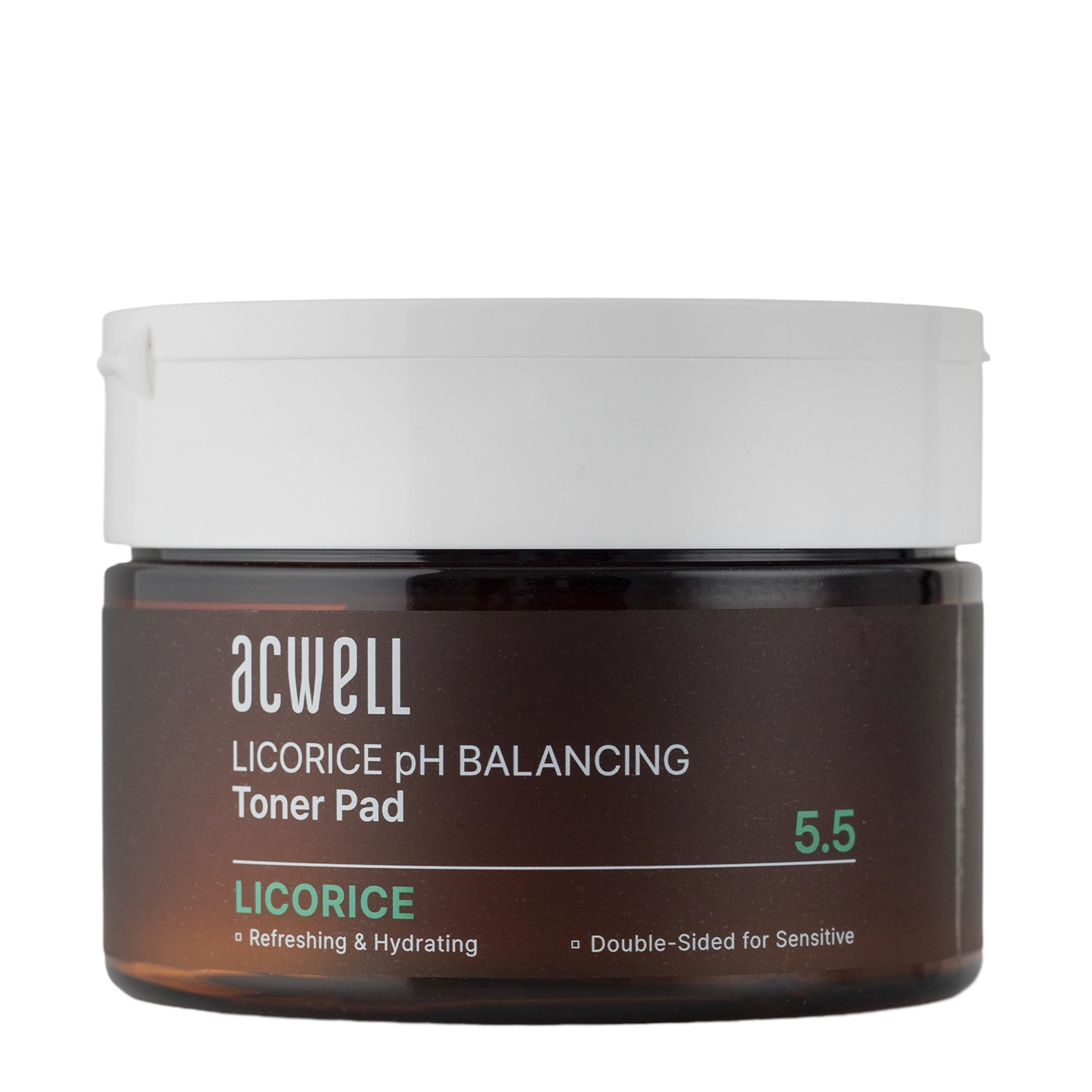 Acwell - Licorice pH Balancing Toner Pad - Увлажняющие и осветляющие пэды для лица - 70шт./160ml