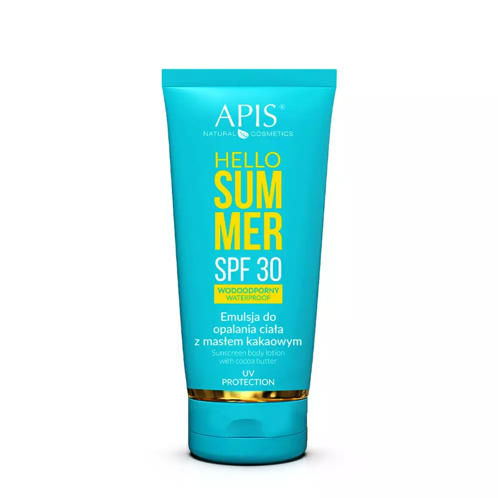 Apis - Солнцезащитная эмульсия для тела с маслом какао SPF30 - Hello Summer - SPF30 Waterproof - 200ml