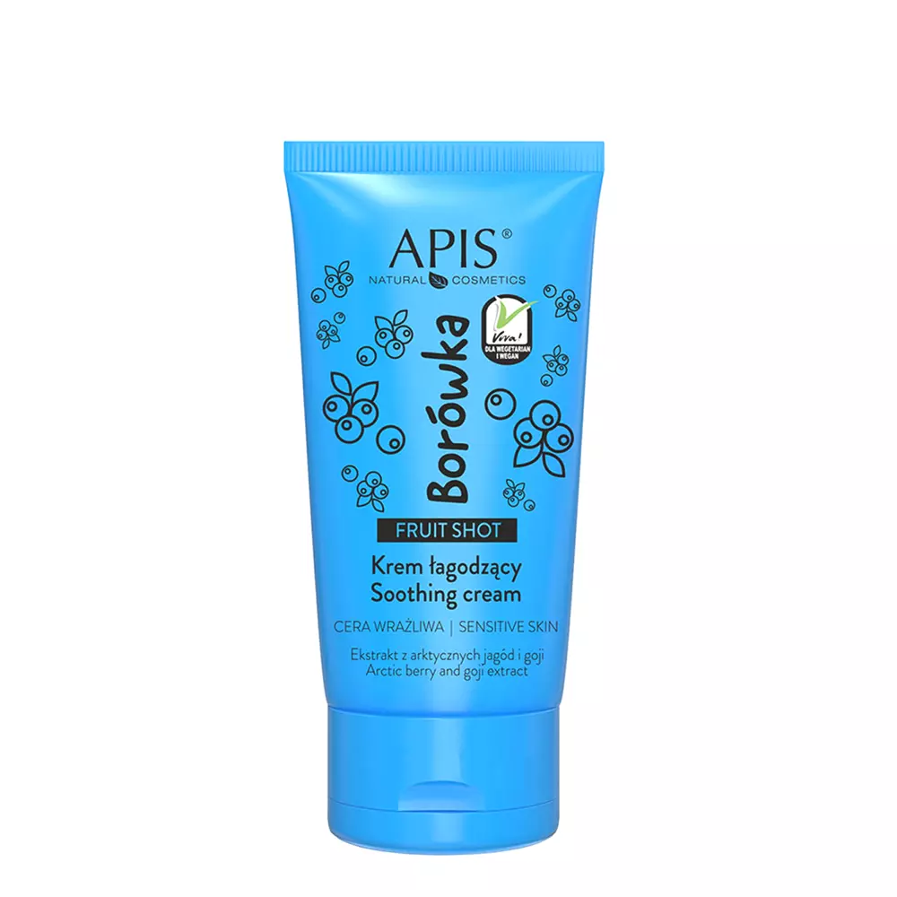 Apis - Успокаивающий крем для чувствительной кожи - Черника - Fruit Shot - Soothing Cream - 50ml