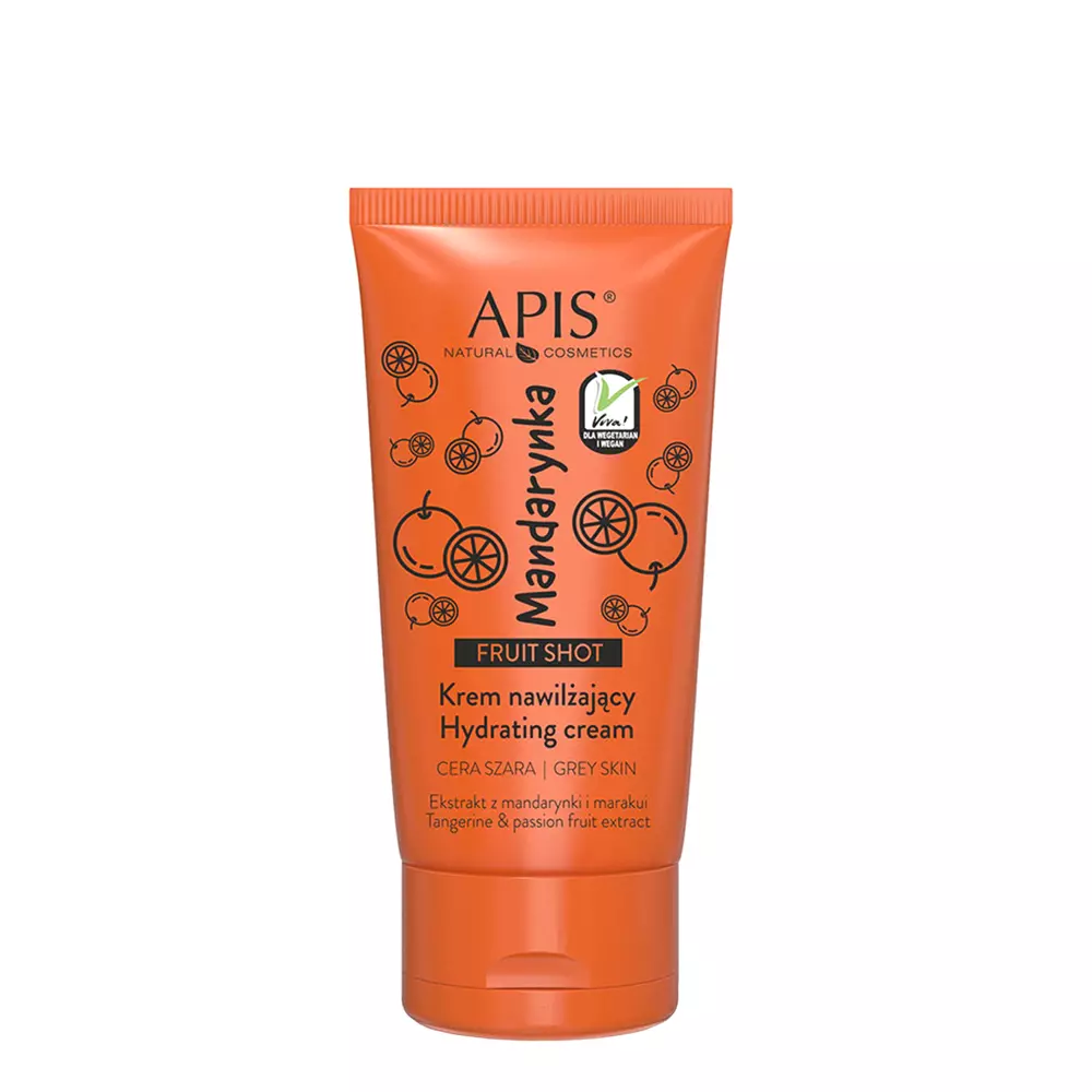 Apis - Увлажняющий крем для серой кожи - Мандарин - Fruit Shot - Hydrating Cream - 50ml