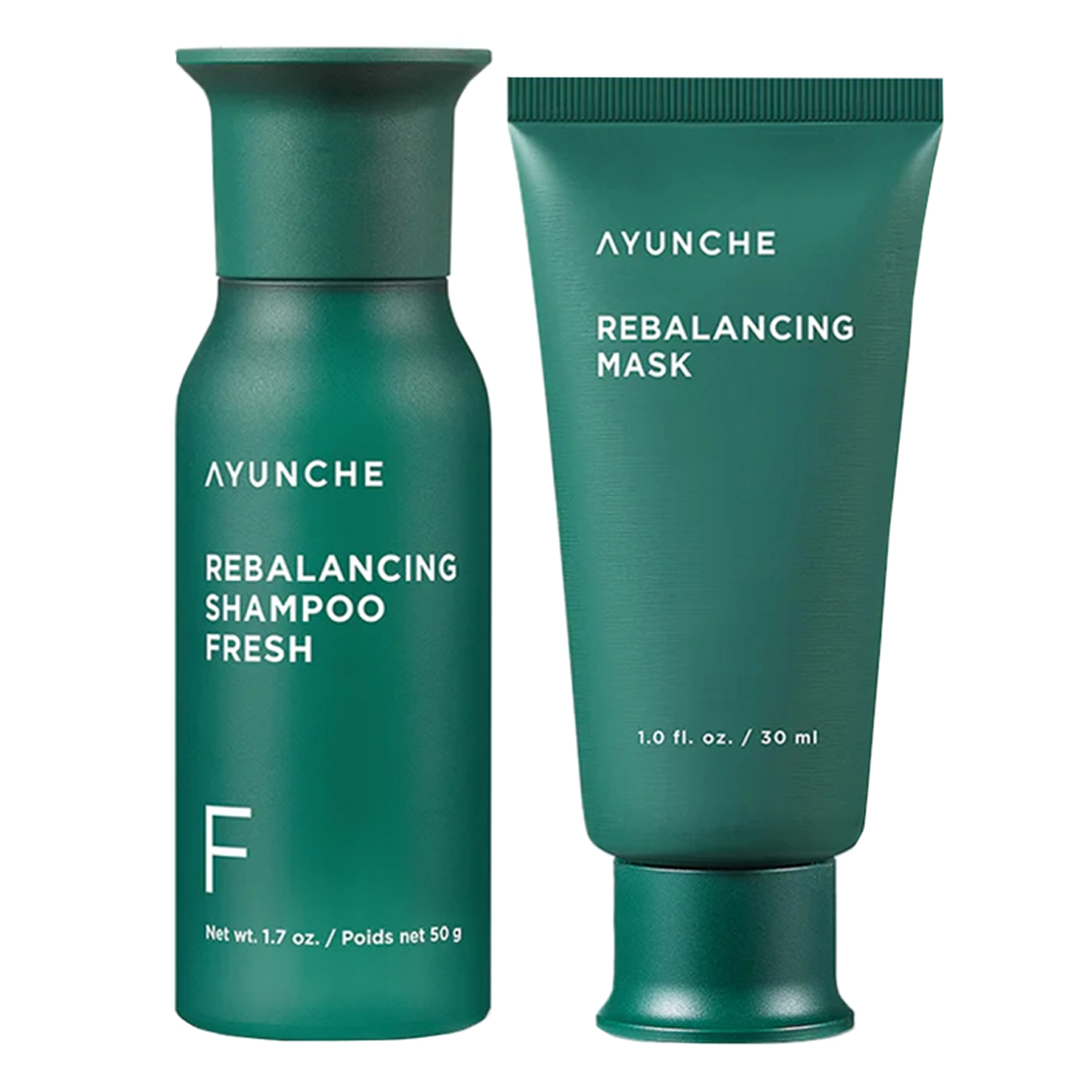 Ayunche - Rebalancing Mini Kit Fresh - Набор очищающих средств для волос - Mini - 50g+30ml