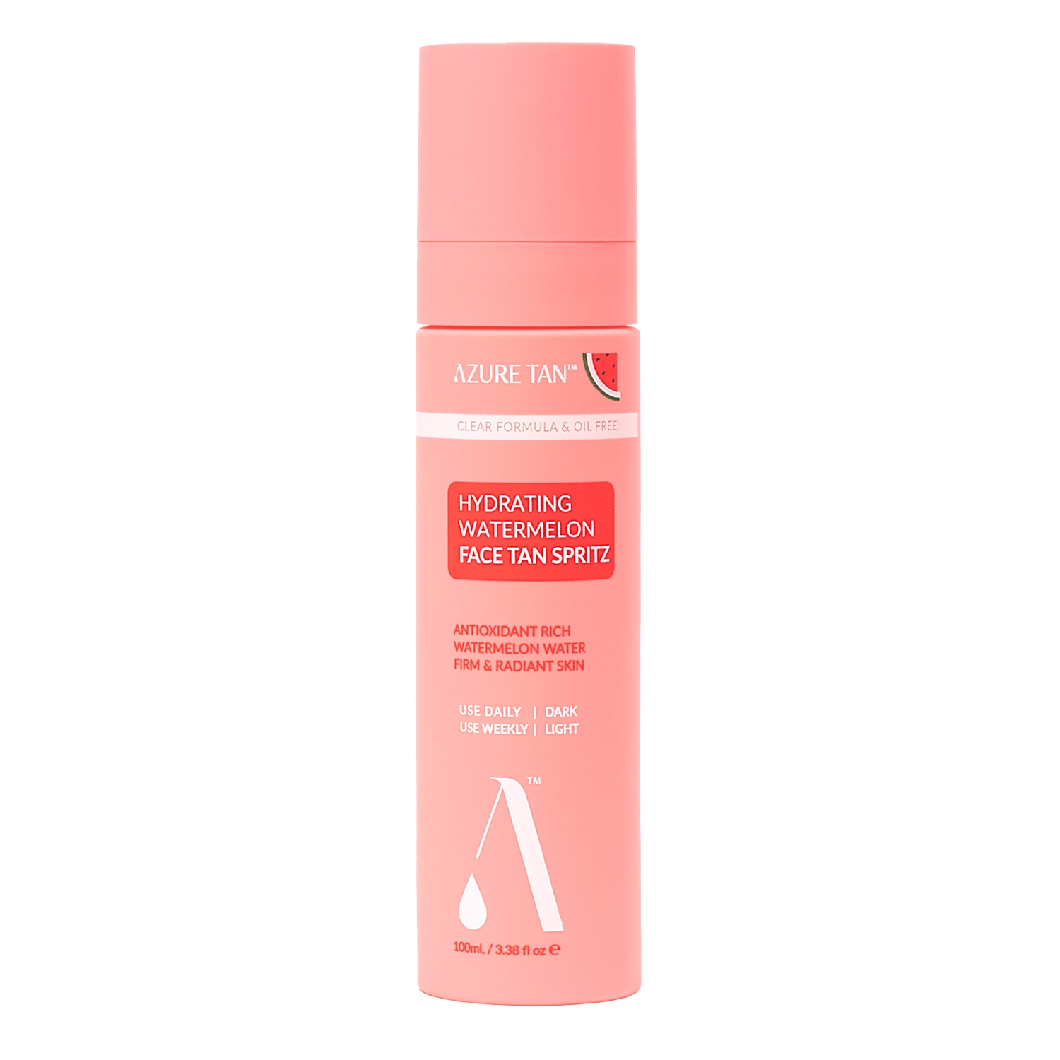 Azure Tan - Hydrating Watermelon Face Tan Spritz - Спрей для лица с эффектом постепенного загара - 100ml