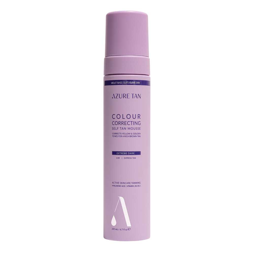 Azure Tan - Self Tan Mousse Violet Base - Мусс-автозагар для тела - Extreme Dark - 200ml