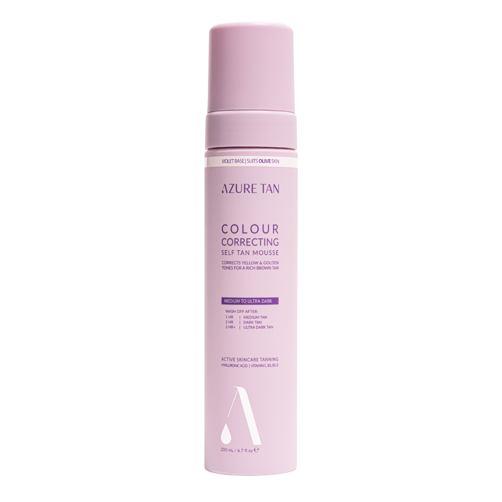 Azure Tan - Self Tan Mousse Violet Base - Мусс-автозагар для тела - Medium To Ultra Dark - 200ml