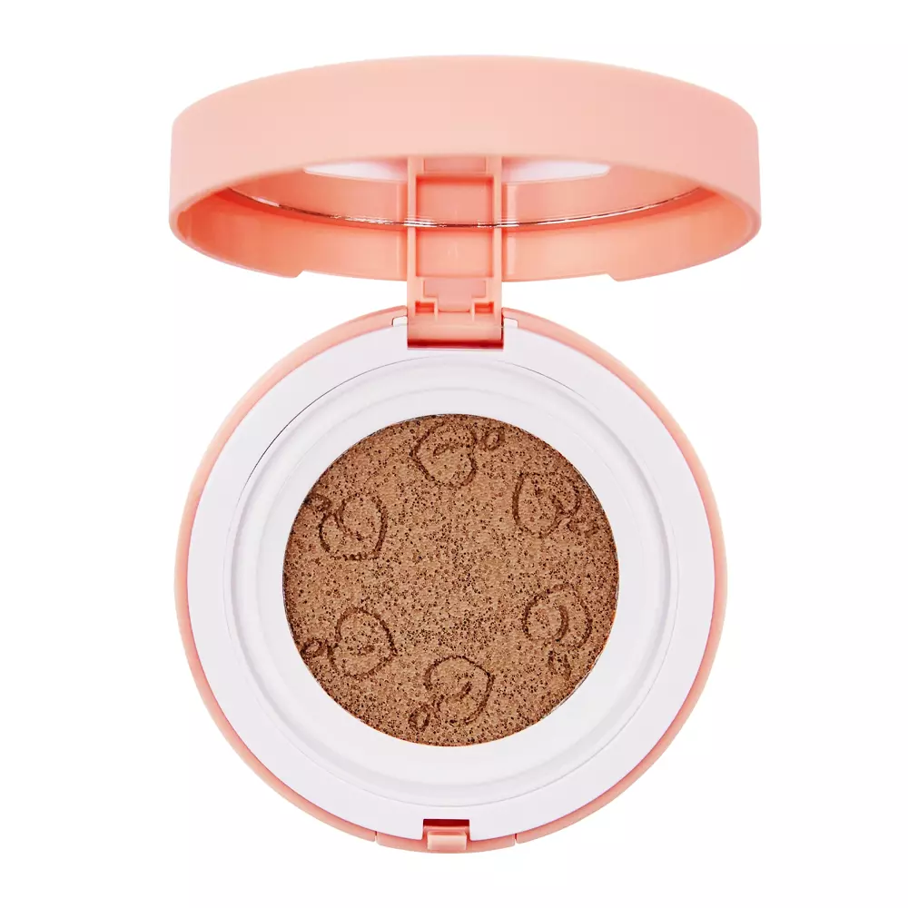 Black Rouge - Peach Cover Velvet Cushion SPF50+/PA++++ - Тональный кушон - Apricot Toktok - 14g