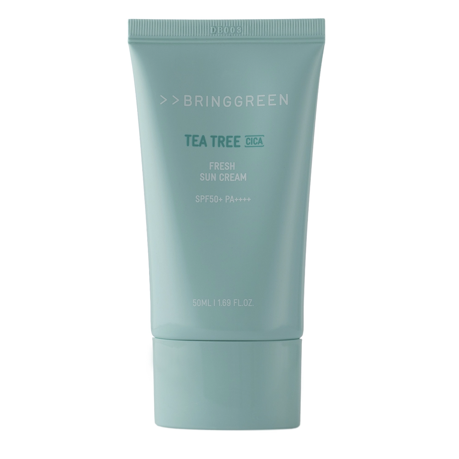 Bring Green - Tea Tree Cica Fresh Sun Cream SPF 50+ PA++++ - Успокаивающий солнцезащитный крем для лица - 50ml 