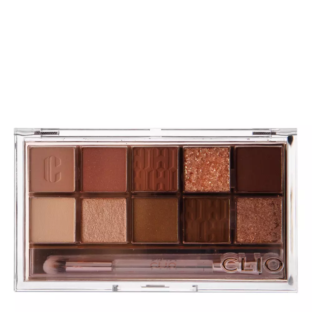 CLIO - Pro Eye Palette - Палетка теней для макияжа глаз - 12 Autumn Breeze in Seoul Forest - 6g