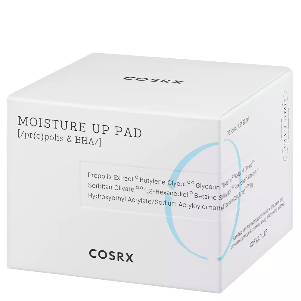 COSRX - One Step moisture Up Pad - Увлажняющие и очищающие салфетки для лица