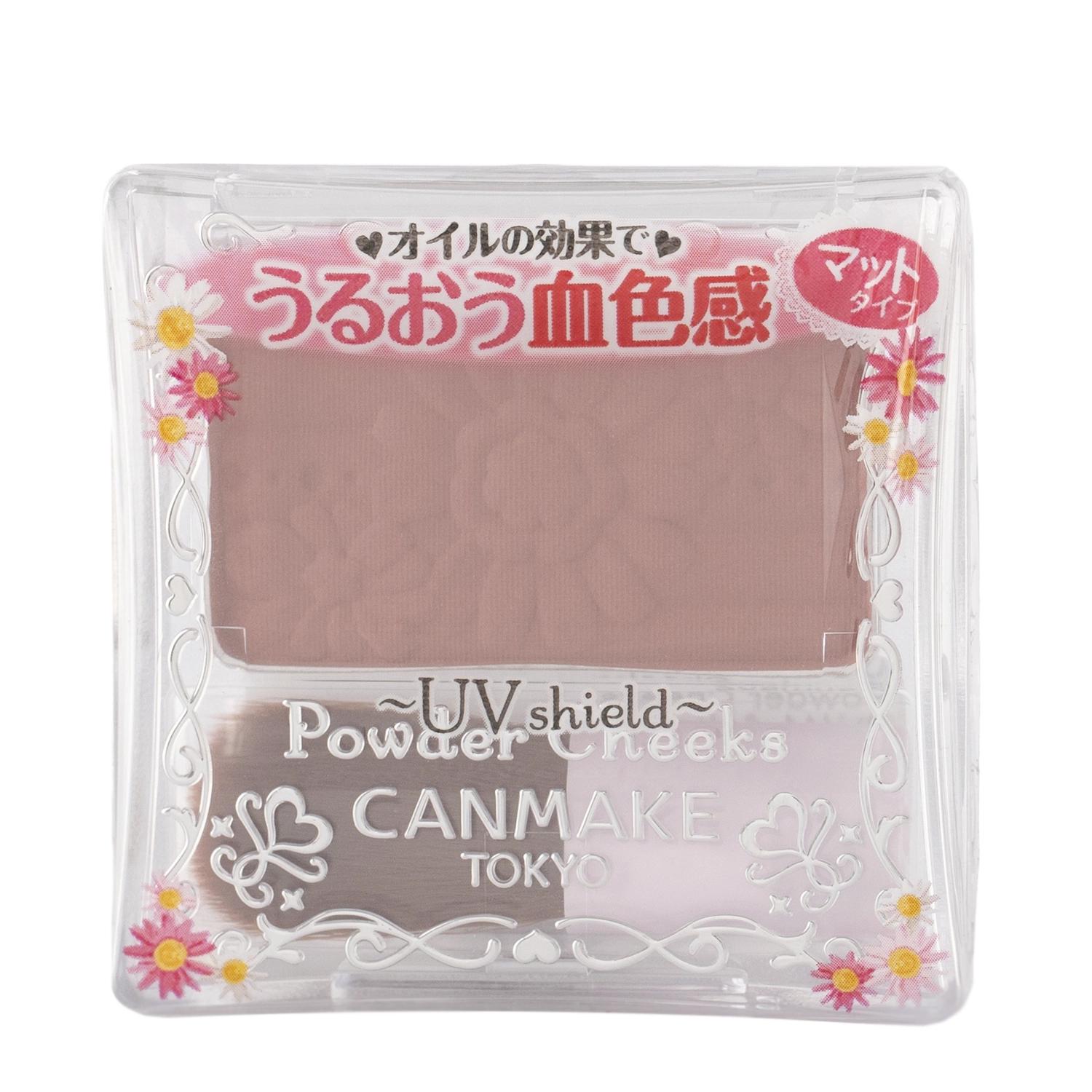 Canmake - Powder Cheeks SPF25 PA++ - Бархатные румяна для лица - PW41 Antique Lowe - 4,4g