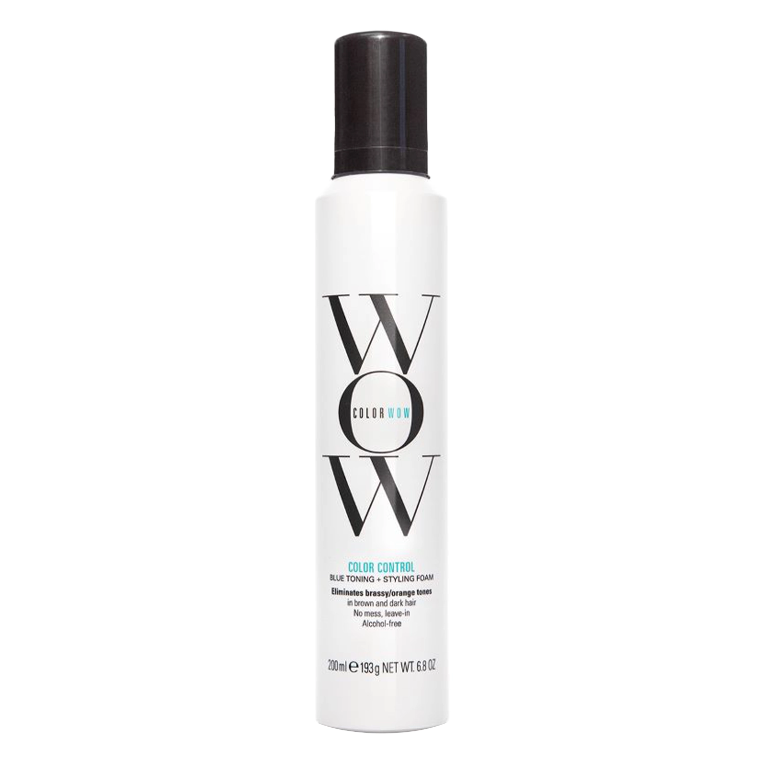 Color Wow - Color Control Blue Toning and Styling Foam - Пенка для нейтрализации красных тонов для темных волос - 200ml