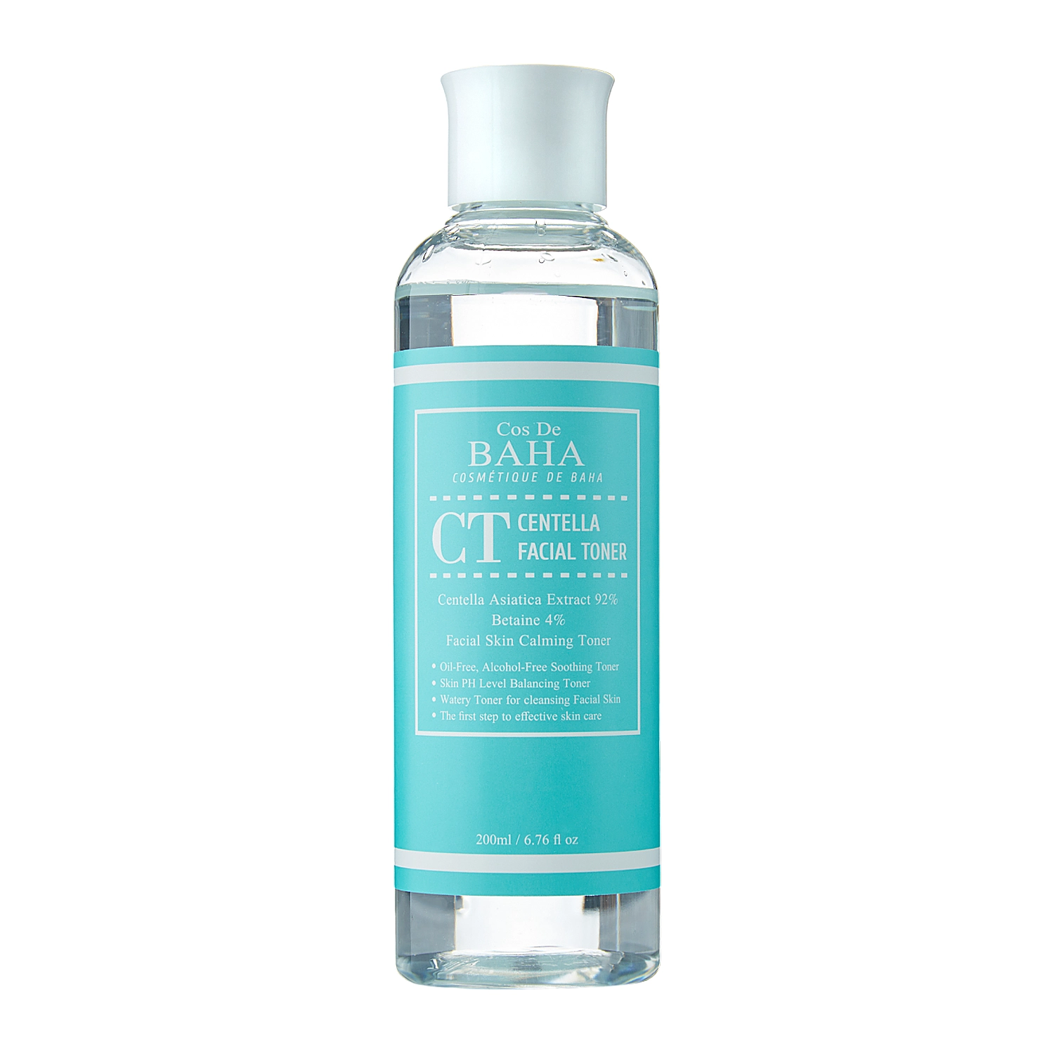 Cos De BAHA - CT Centella Facial Toner - Успокаивающий тоник для лица с экстрактом центеллы азиатской - 200ml