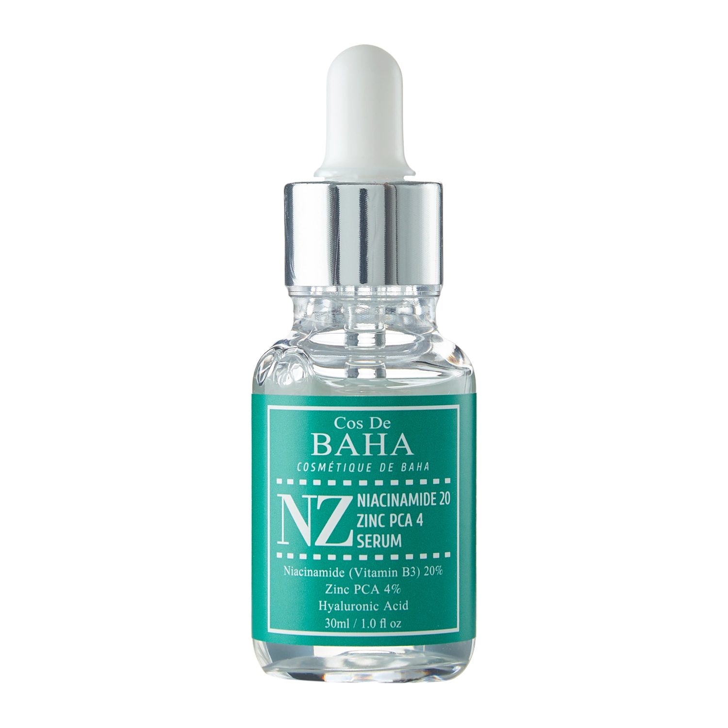 Cos De BAHA - NZ Niacinamide 20 Zinc PCA 4 Serum - Сыворотка для лица с цинком 4% и ниацинамидом 20% - 30ml