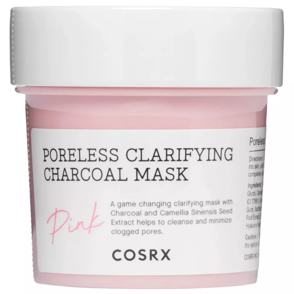 Cosrx - Очищающая маска с углем, сужающая поры - Poreless Clarifying Charcoal Mask - 110g