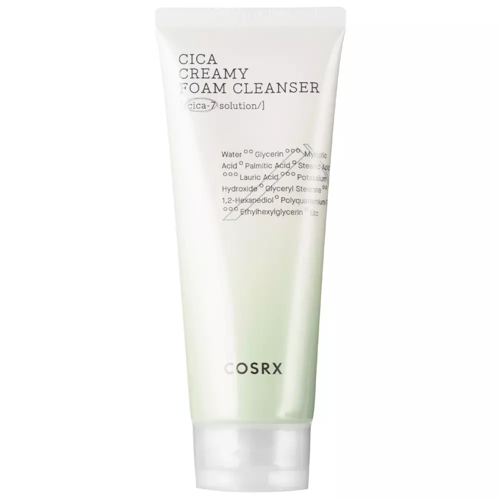 Cosrx - Очищающая пенка для умывания - Pure Fit Cica Creamy Foam Cleanser - 150ml