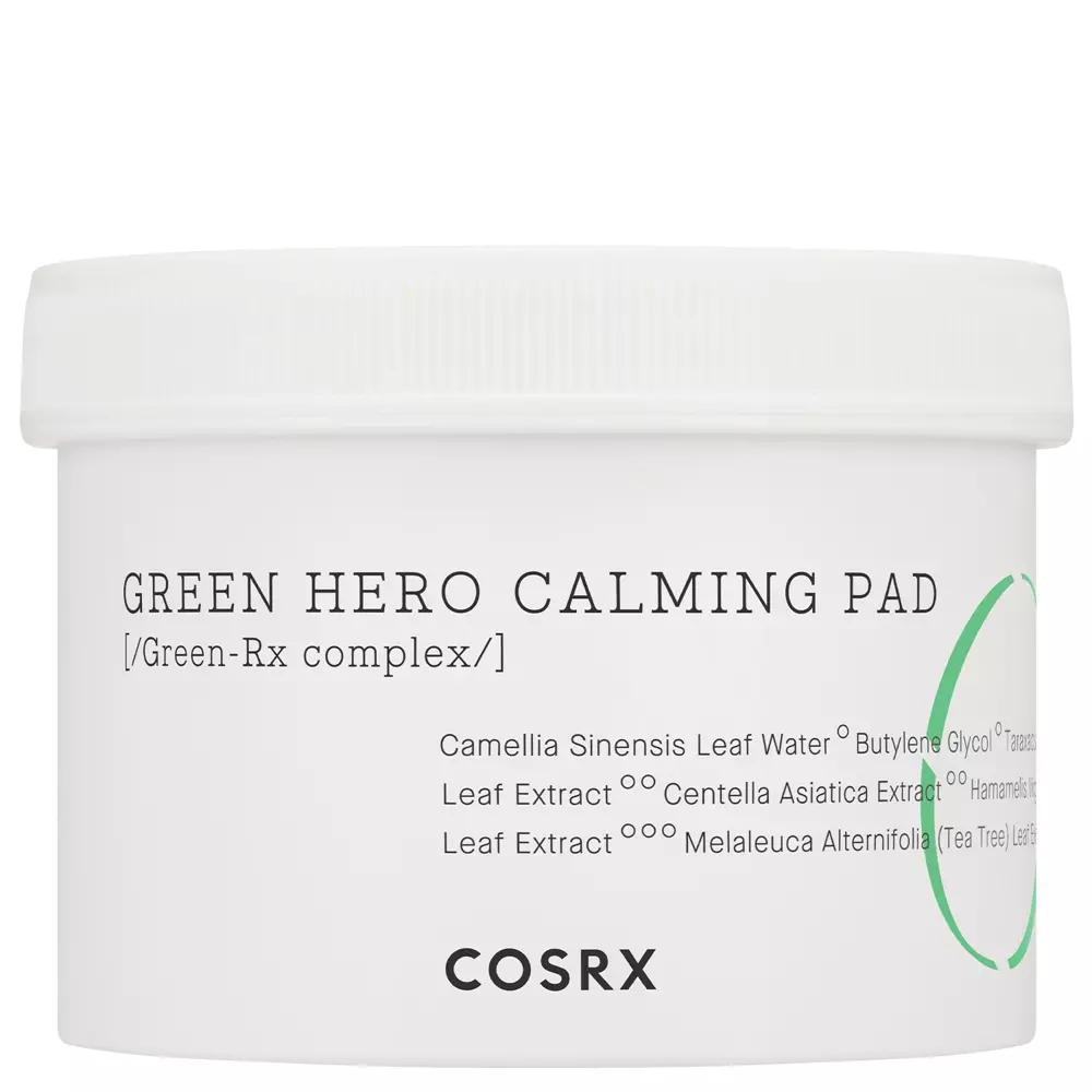 Cosrx - Успокаивающие спонжи для лица - One Step Green Hero Calming Pad - 70шт.