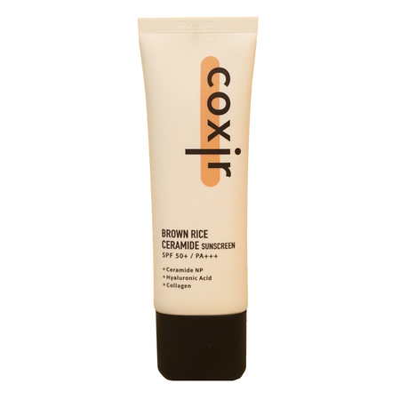 Coxir - Brown Rice Ceramide Sunscreen SPF50+ PA+++ - Увлажняющий солнцезащитный крем для лица - 50ml