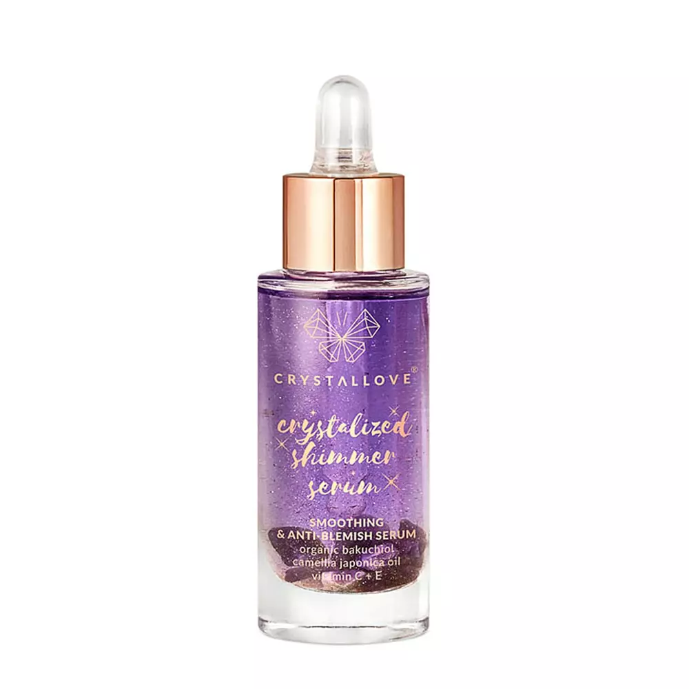 Crystallove - Amethyst Shimmer Serum - Сыворотка для лица с аметистом и бакучиолом - 30ml