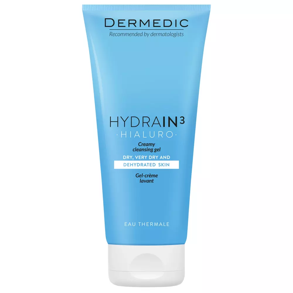 Dermedic - Кремовый гель для умывания - Hydrain 3 Hialuro - Creamy Cleansing Gel - 200ml