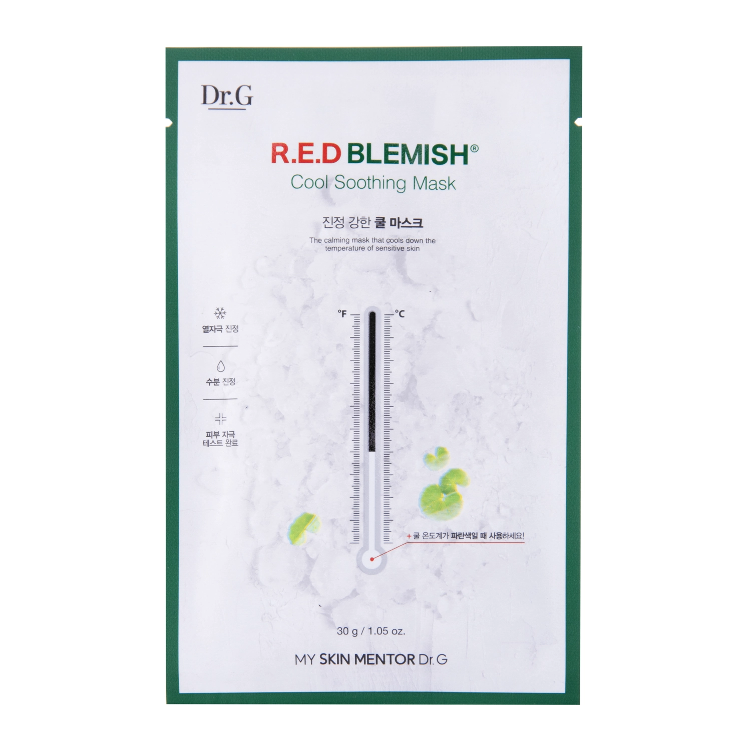 Dr.G - Red Blemish Cool Soothing Mask - Охлаждающая тканевая маска для лица - 1шт./30ml