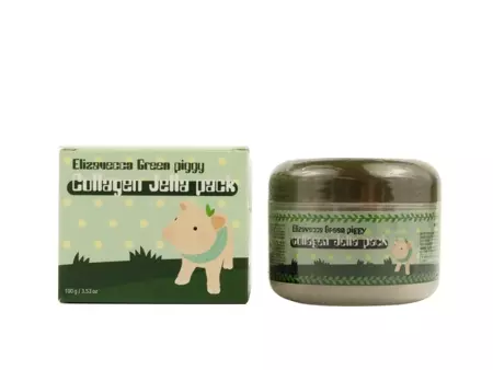 ELIZAVECCA Green Piggy Collagen Jella Pack - Увлажняющая маска с коллагеном