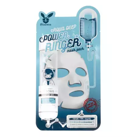 Elizavecca - Aqua Deep Power Ringer Mask - Увлажняющая тканевая маска для лица - 23ml