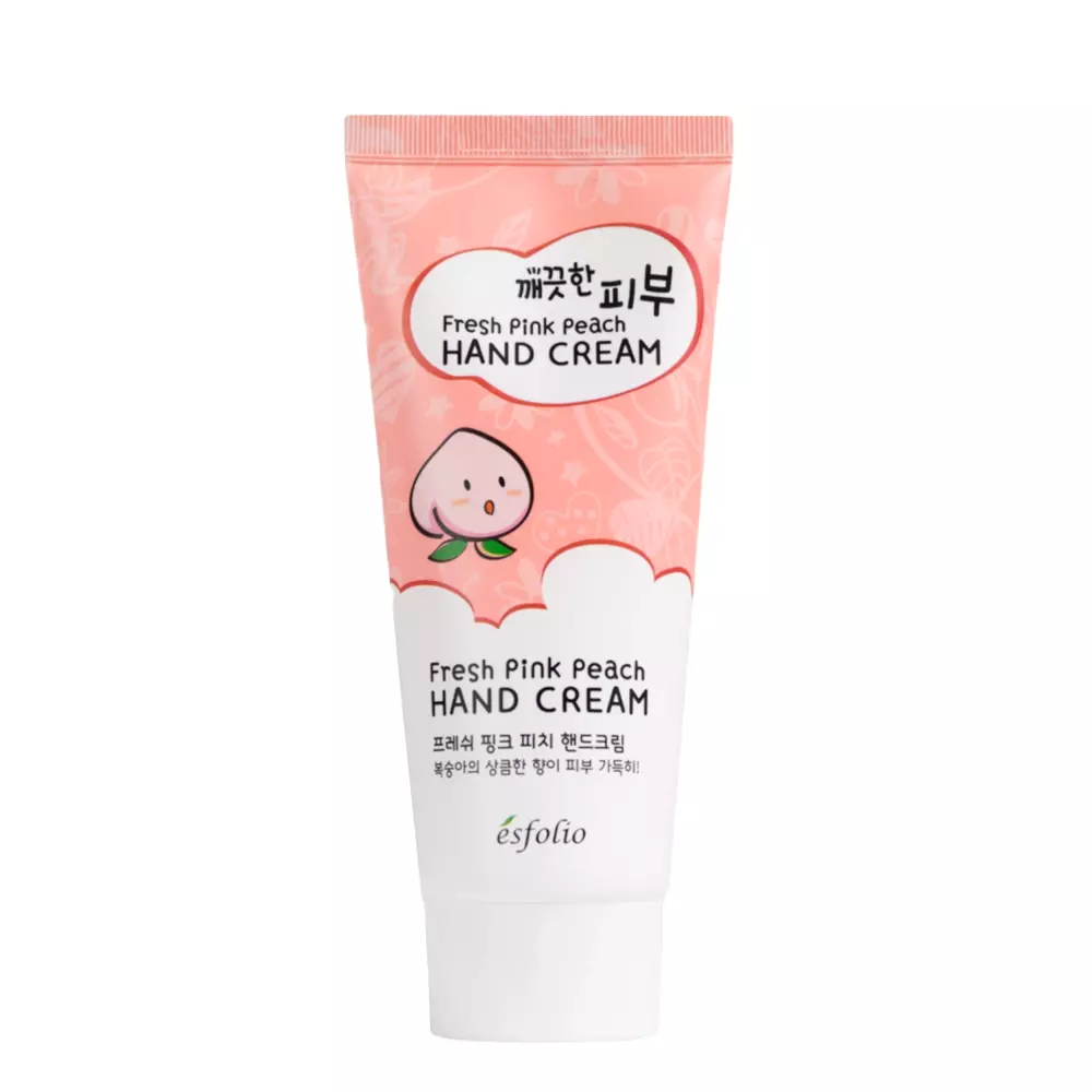 Esfolio - Fresh Pink Peach Hand Cream - Освежающий крем для рук с экстрактом персика - 100ml
