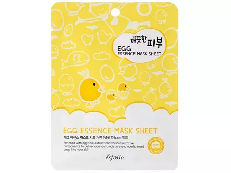 Esfolio - Pure Skin Egg Essence Mask Sheet - Тканевая маска с экстрактом яичного желтка - 25ml