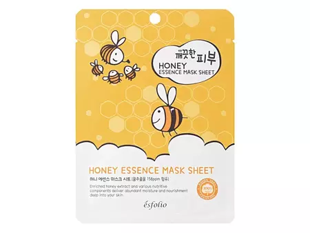 Esfolio - Pure Skin Honey Essence Mask Sheet - Питательная тканевая маска с экстрактом меда - 25ml