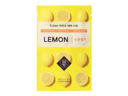 Etude House - 0.2mm Therapy Air Mask - Lemon - Увлажняющая и осветляющая маска с экстрактом лимона