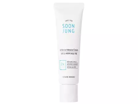 Etude House - Soon Jung 2x Barrier Intensive Cream - Увлажняющий и успокаивающий крем - 60ml