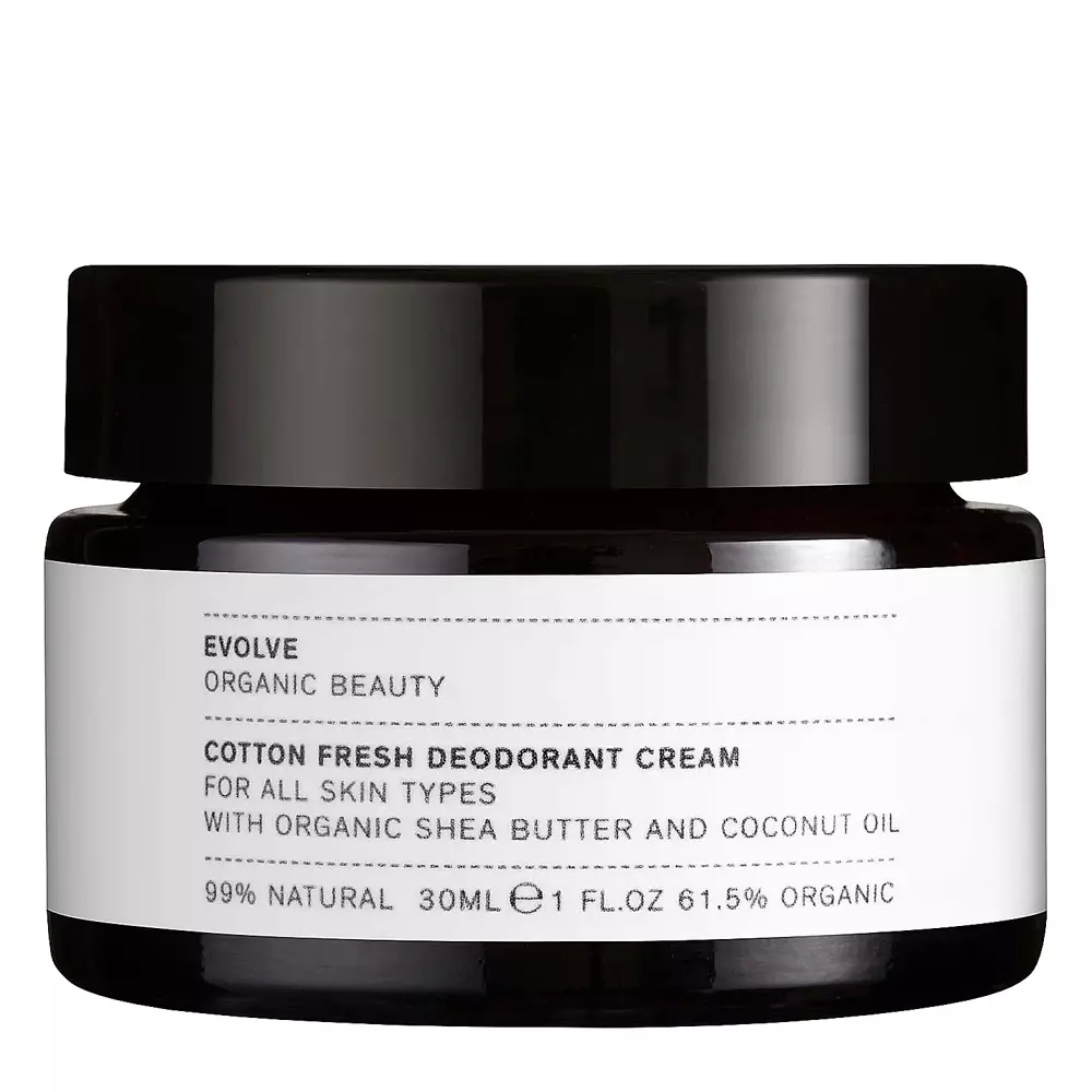 Evolve Organic Beauty - Cotton Fresh Natural Deodorant Cream - Натуральный крем-дезодорант - 30ml