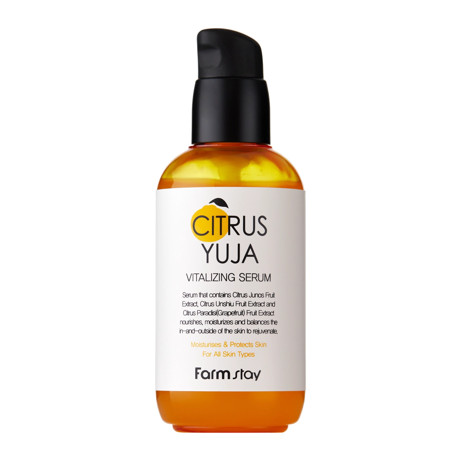 Farmstay - Citrus Yuja Vitalizing Serum - Восстанавливающая сыворотка для лица с экстрактом юзу - 100ml