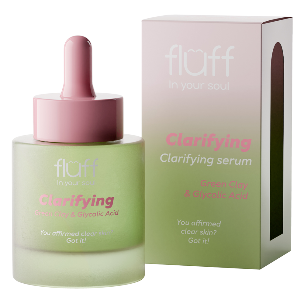 Fluff - Clarifying - Очищающая сыворотка с зеленой глиной и гликолевой кислотой - 30ml