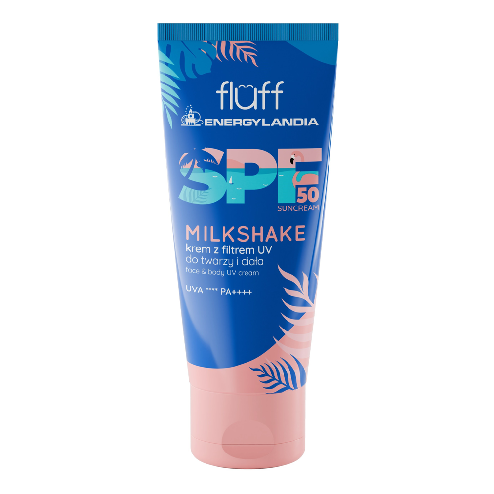 Fluff - Face & Body UV Cream - Milkshake - Солнцезащитный крем для лица и тела SPF50 - 100ml