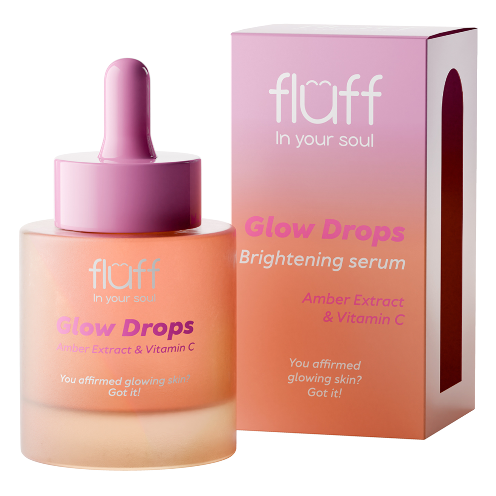 Fluff - Glow Drops - Осветляющая сыворотка с экстрактом янтаря и витамином С - 30ml