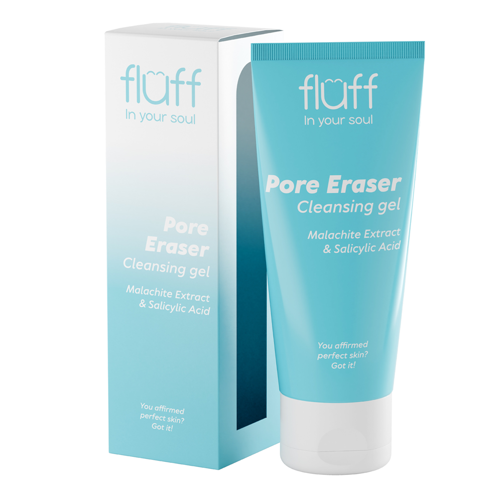 Fluff - Pore Eraser Cleansing Gel - Гель для умывания лица с экстрактом малахита и салициловой кислотой - 100ml