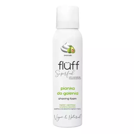 Fluff - Shaving Foam - Пенка для бритья с авокадо и ниацинамидом - 150ml