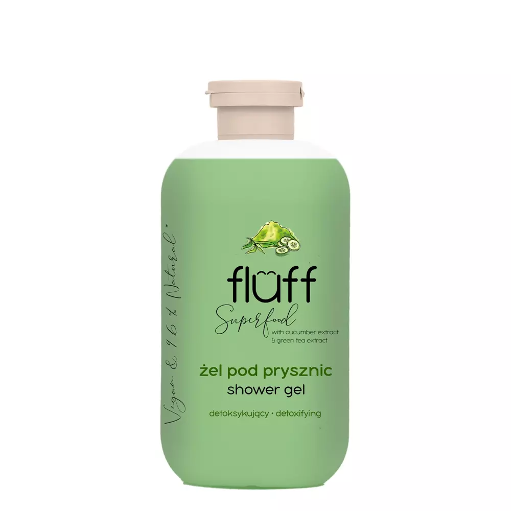 Fluff - Superfood - Shower Gel - Гель для душа - Огурец и зеленый чай - 500ml