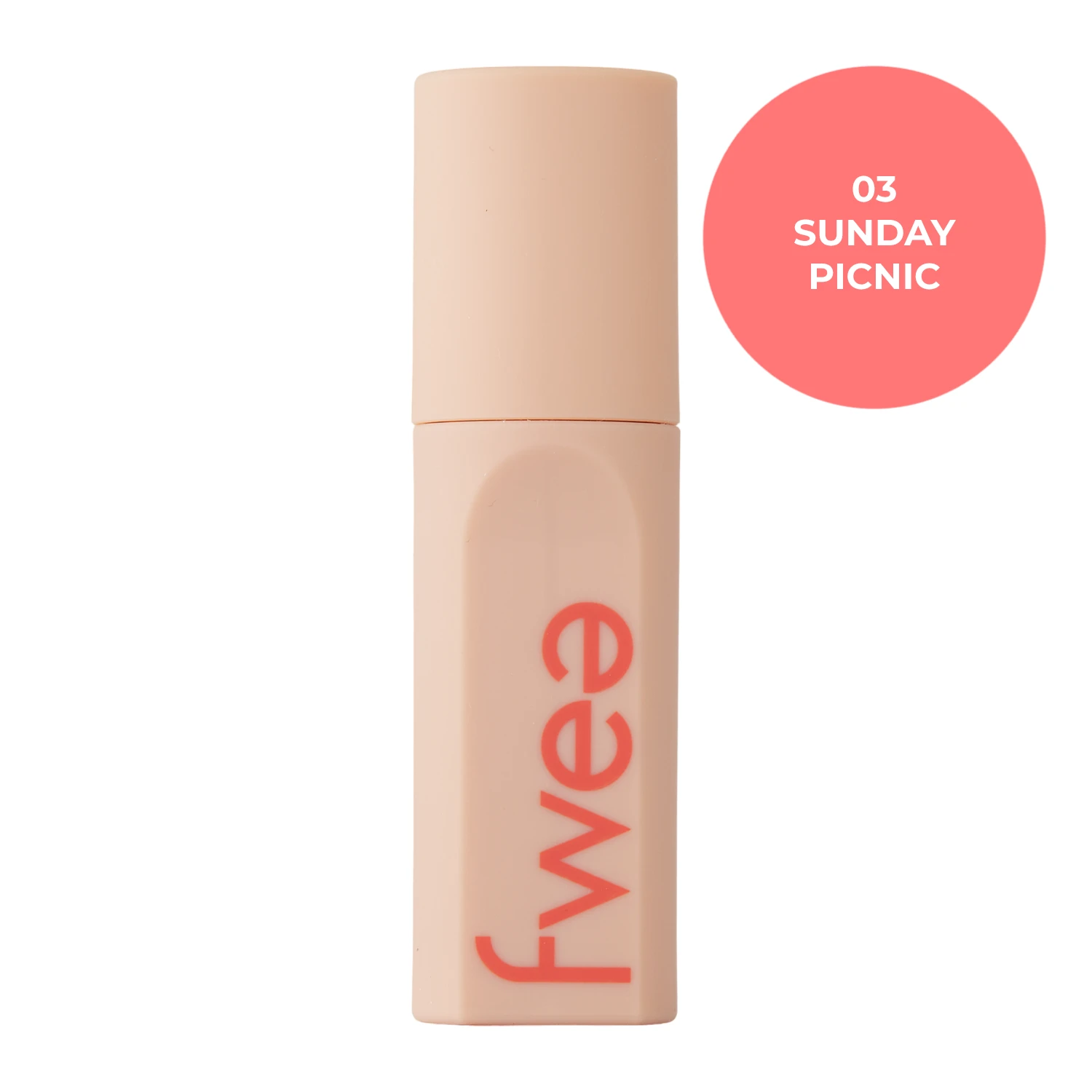 Fwee - Tint Suede - Бархатный тинт для губ - 03 Sunday Picnic - 5g