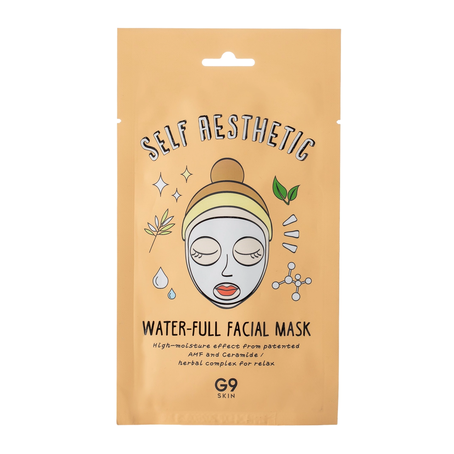 G9Skin - Self Aesthetic Water-Full Facial Mask - Интенсивно увлажняющая тканевая маска - 1шт./23ml